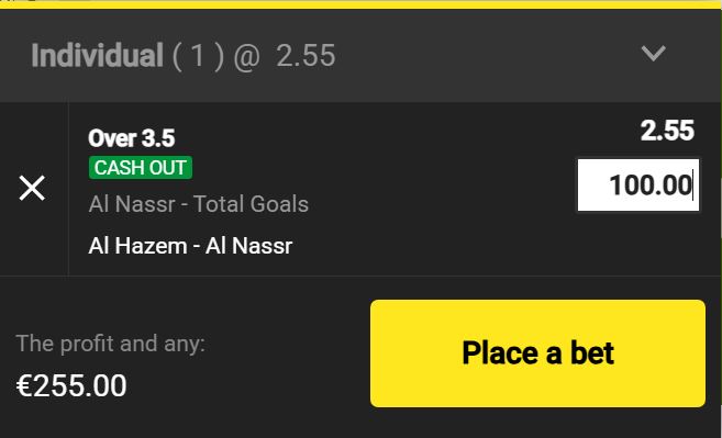 Live price move example